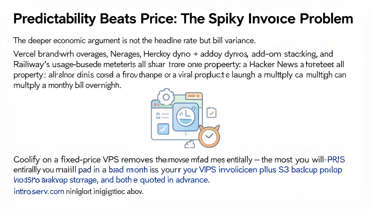 Predictability Beats Price: The Spiky Invoice Problem