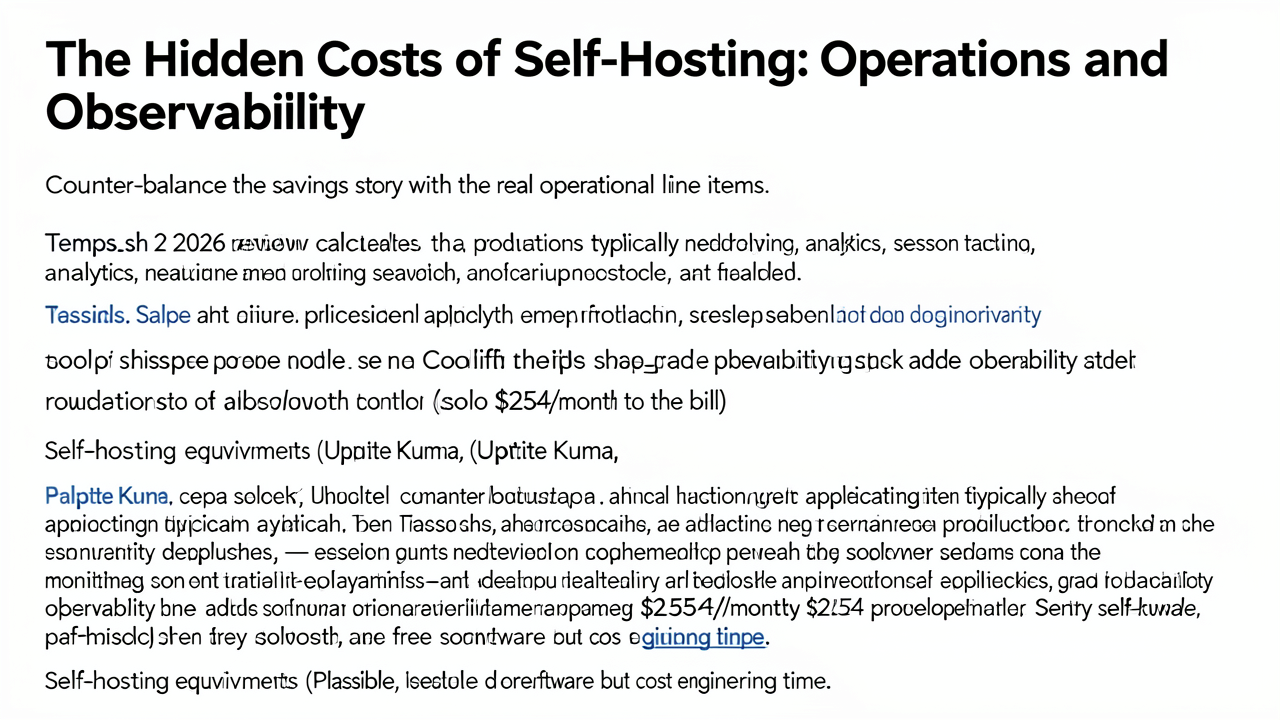 The Hidden Costs of Self-Hosting: Operations and Observability