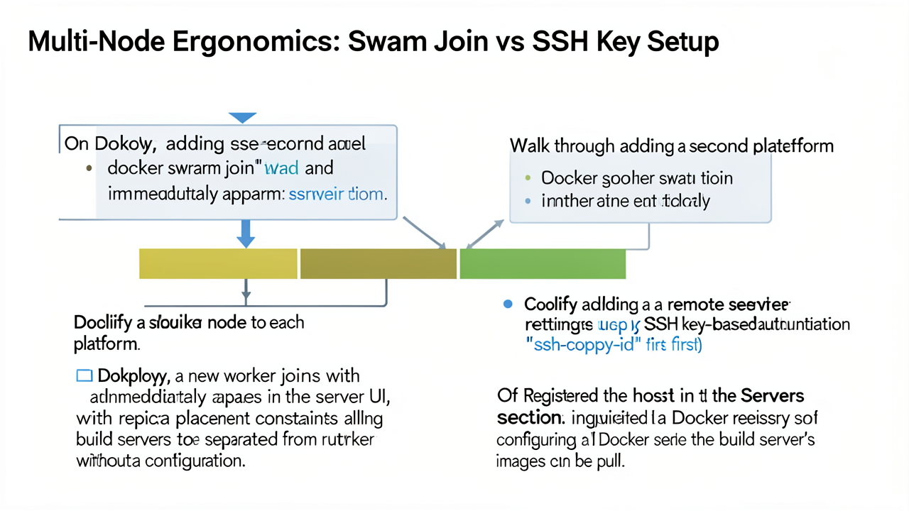 Multi-Node Ergonomics: Swarm Join vs SSH Key Setup
