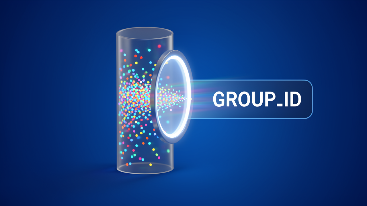 Color-coded vector dots inside a single collection cylinder passing through a glowing filter gate during HNSW graph traversal, showing how tenant payload filters run inside Qdrant's search phase.