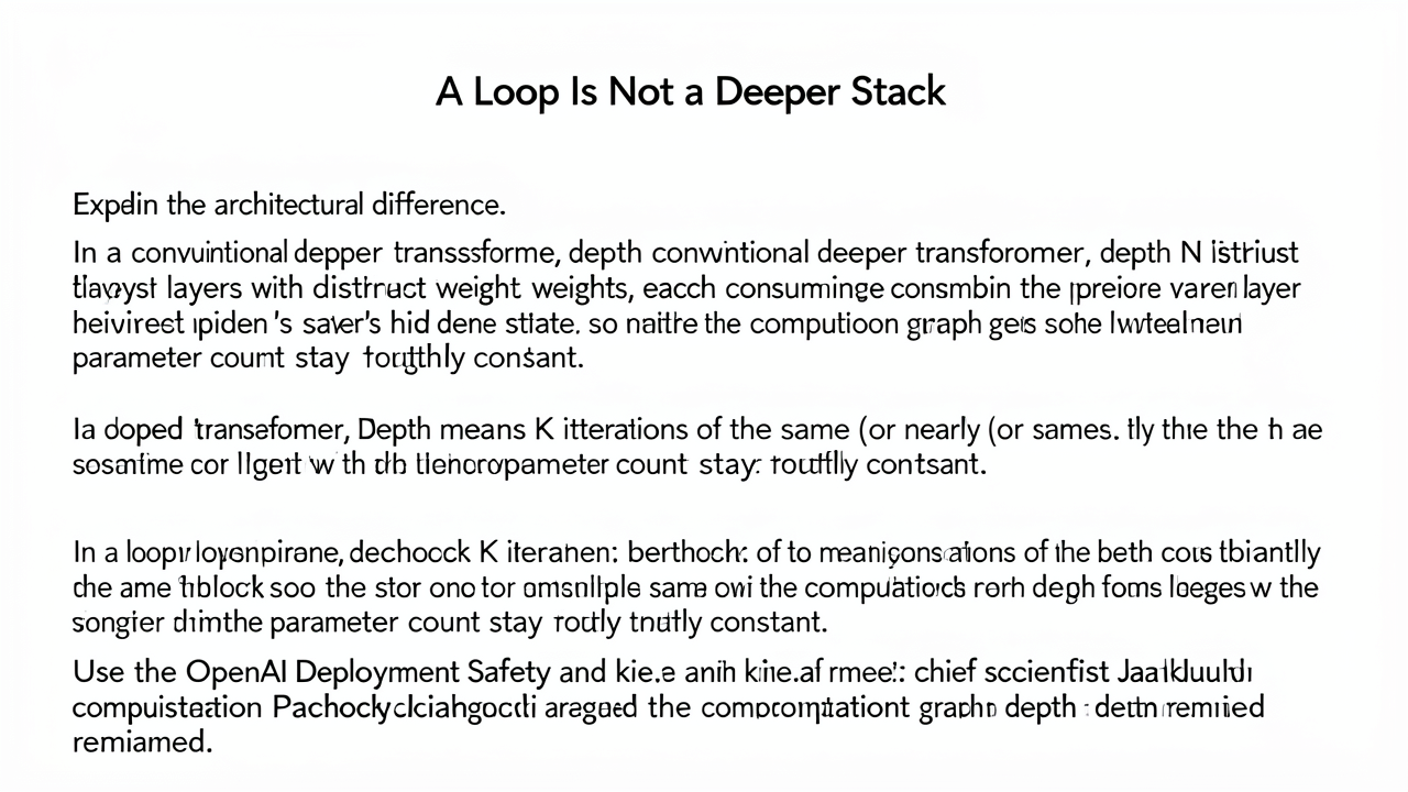 A Loop Is Not a Deeper Stack