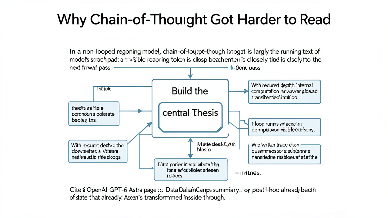 Why Chain-of-Thought Got Harder to Read