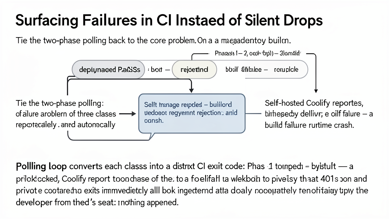 Surfacing Failures in CI Instead of Silent Drops