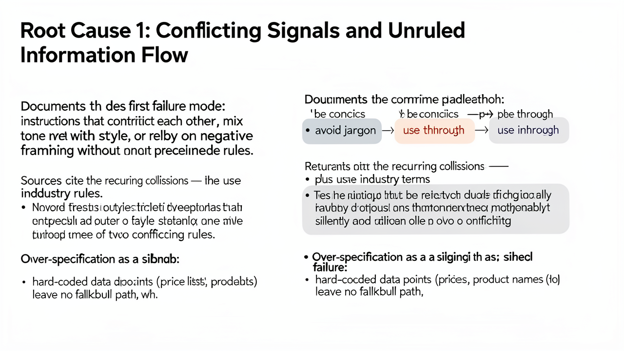 Root Cause 1: Conflicting Signals and Unruled Information Flow
