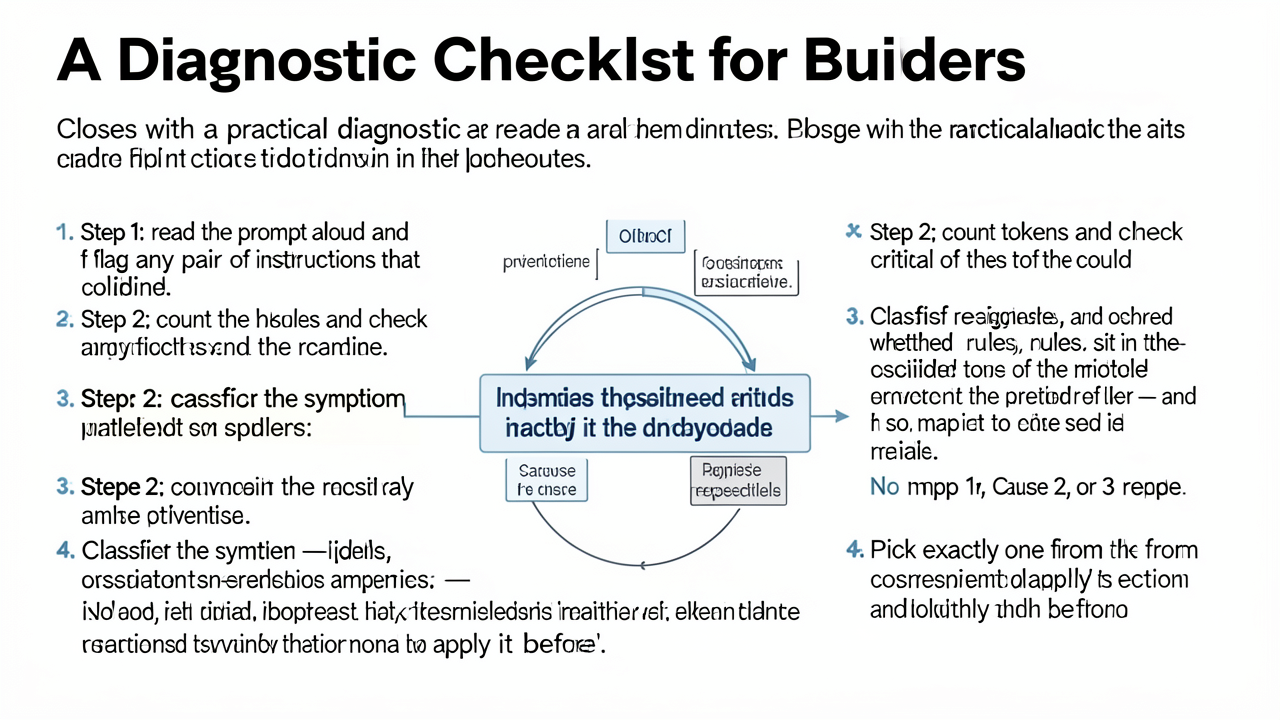 A Diagnostic Checklist for Builders